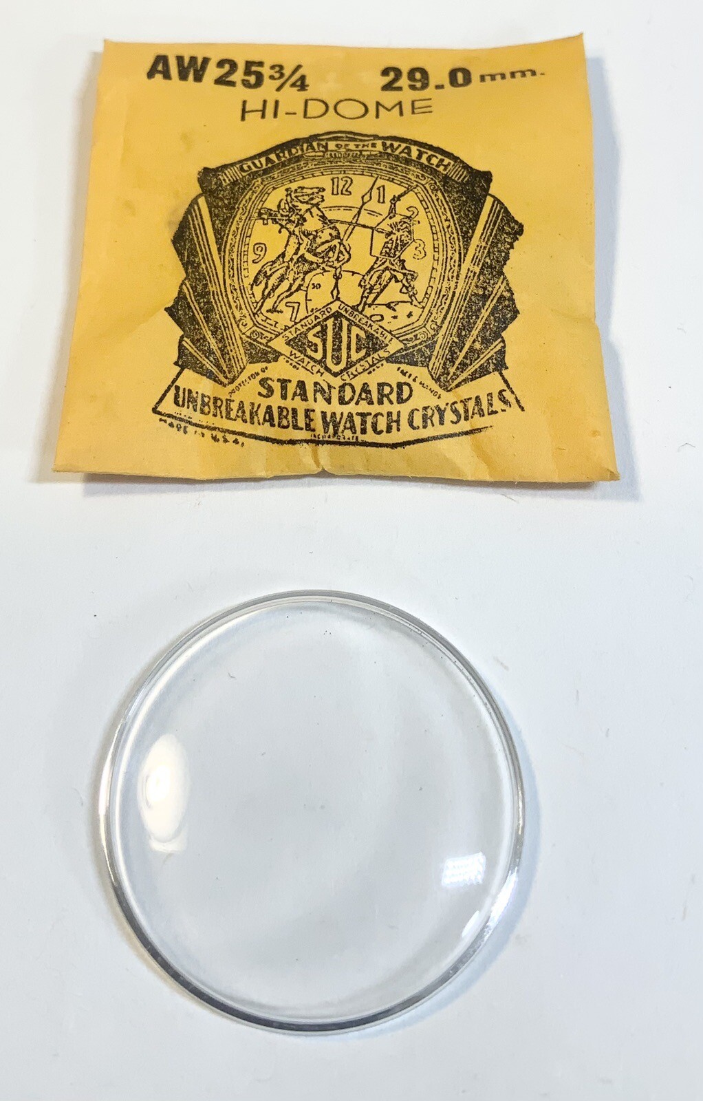 Vintage New Old Stock 29.0 High Dome Wristwatch Crystal