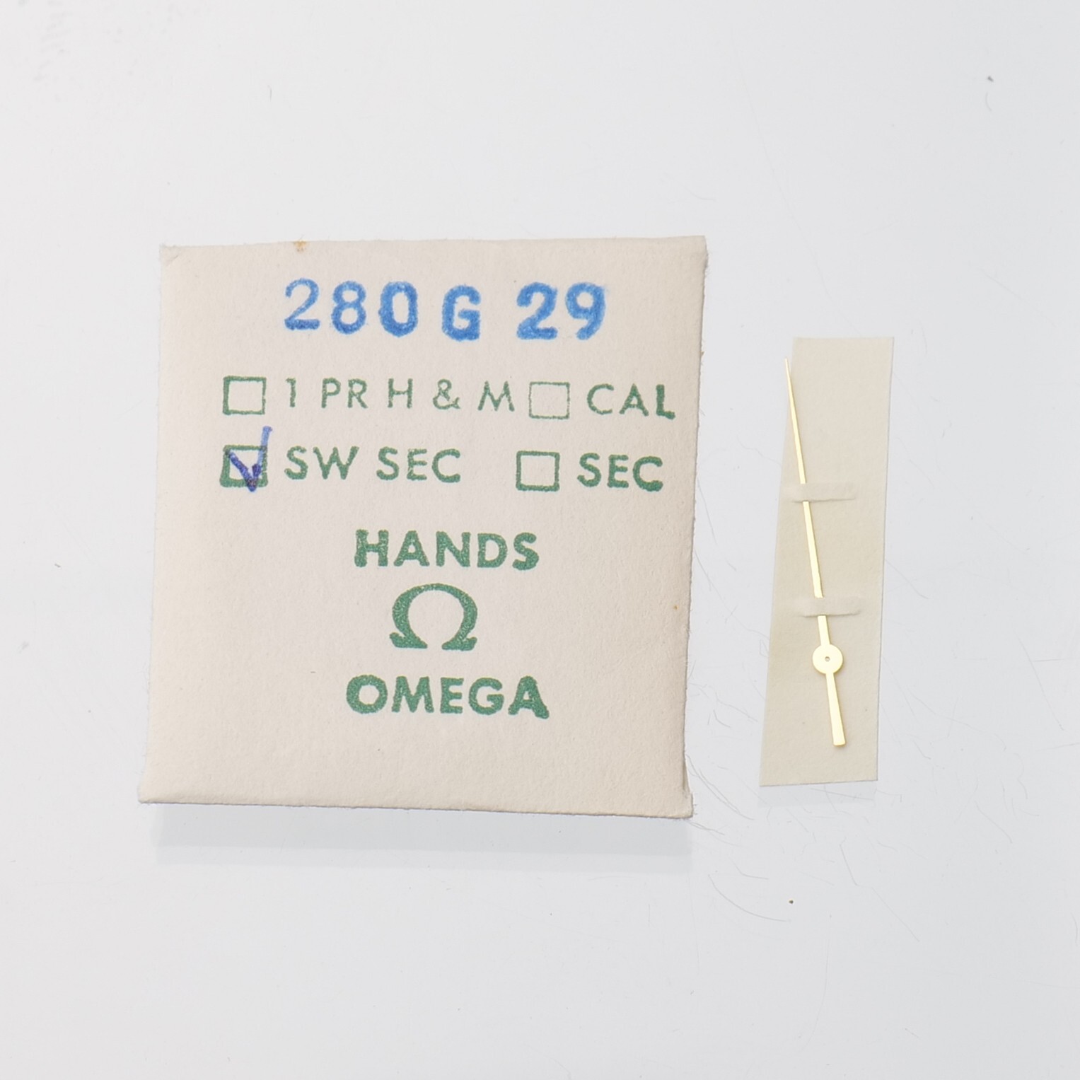 Genuine Omega Watch Sweep Sec Hand Cal 280 Part #G29 Watchmakers (C6D15)