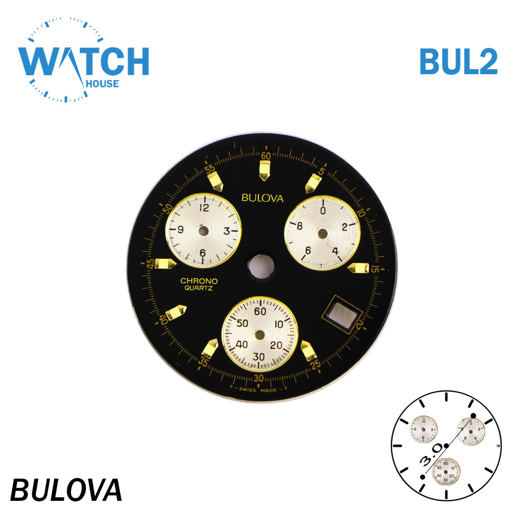 Bulova vintage original swiss made watch dial code #bul2#