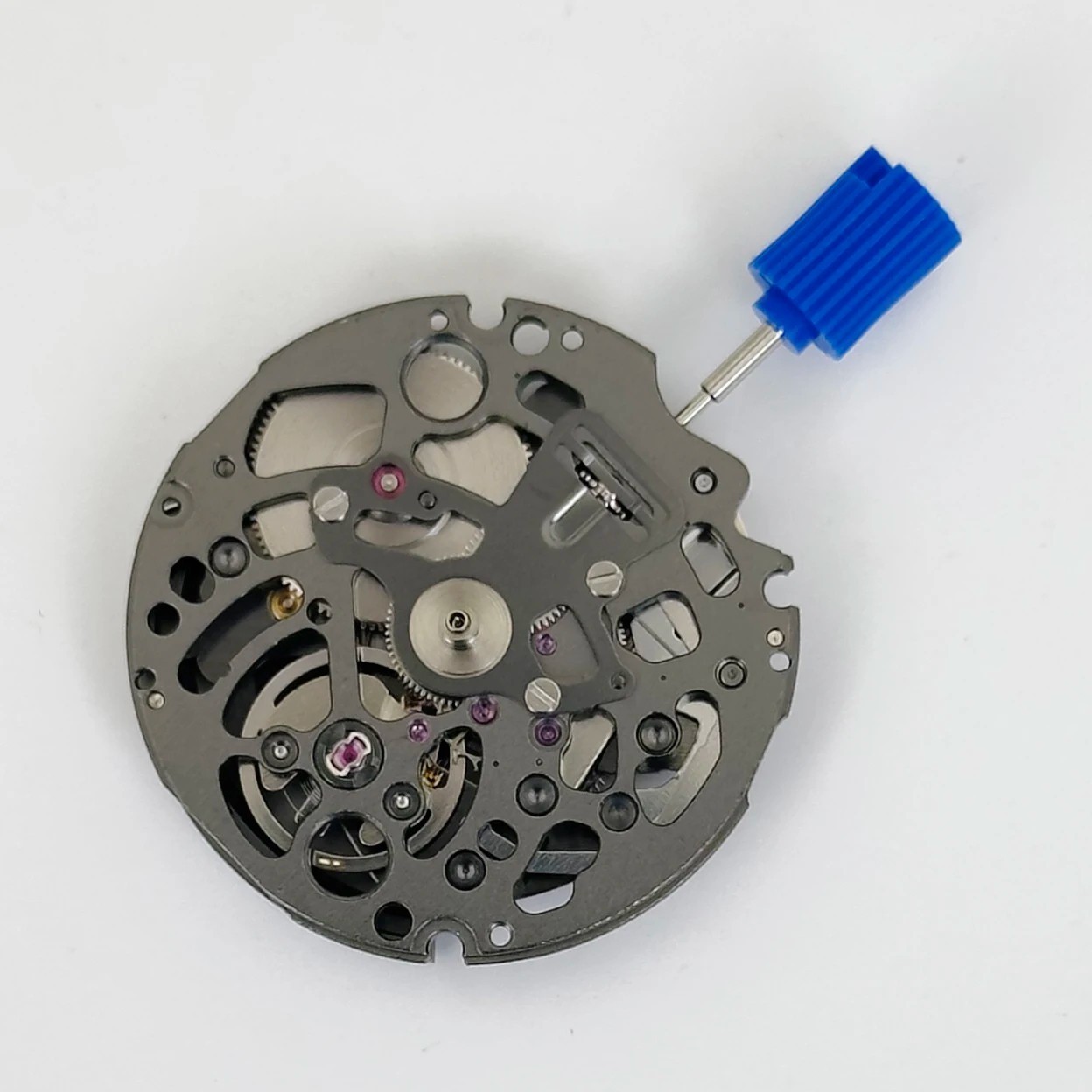Genuine Seiko NH72A Black Skeleton Automatic Watch Movement 24J NH72 Japan +Stem