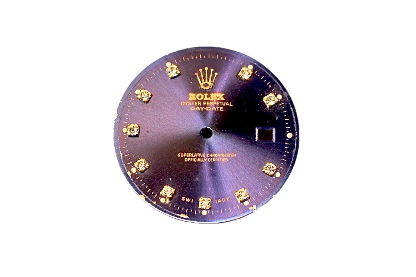 Rolex Datejust Blue Dial Diamond Markers + Rolex Tin – For Parts/Restoration