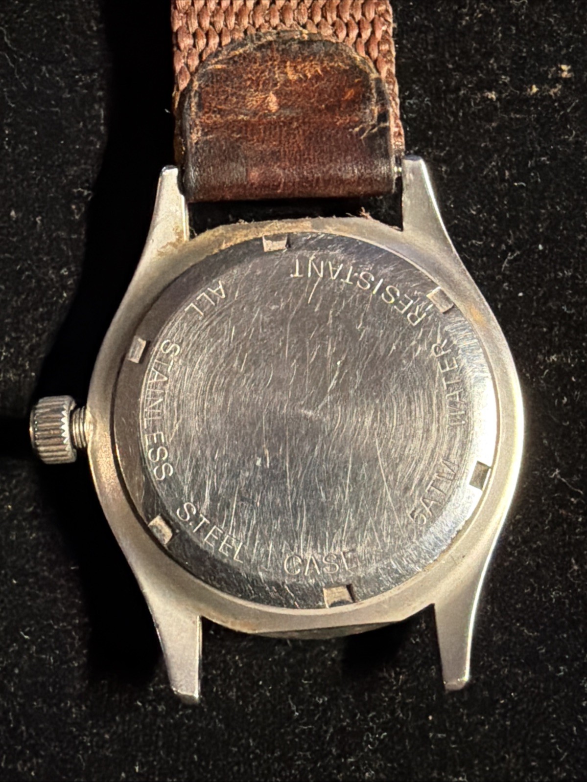 Vintage Mallard Combat Chronometer 50 Metre Watch For Parts Sapphire Broken