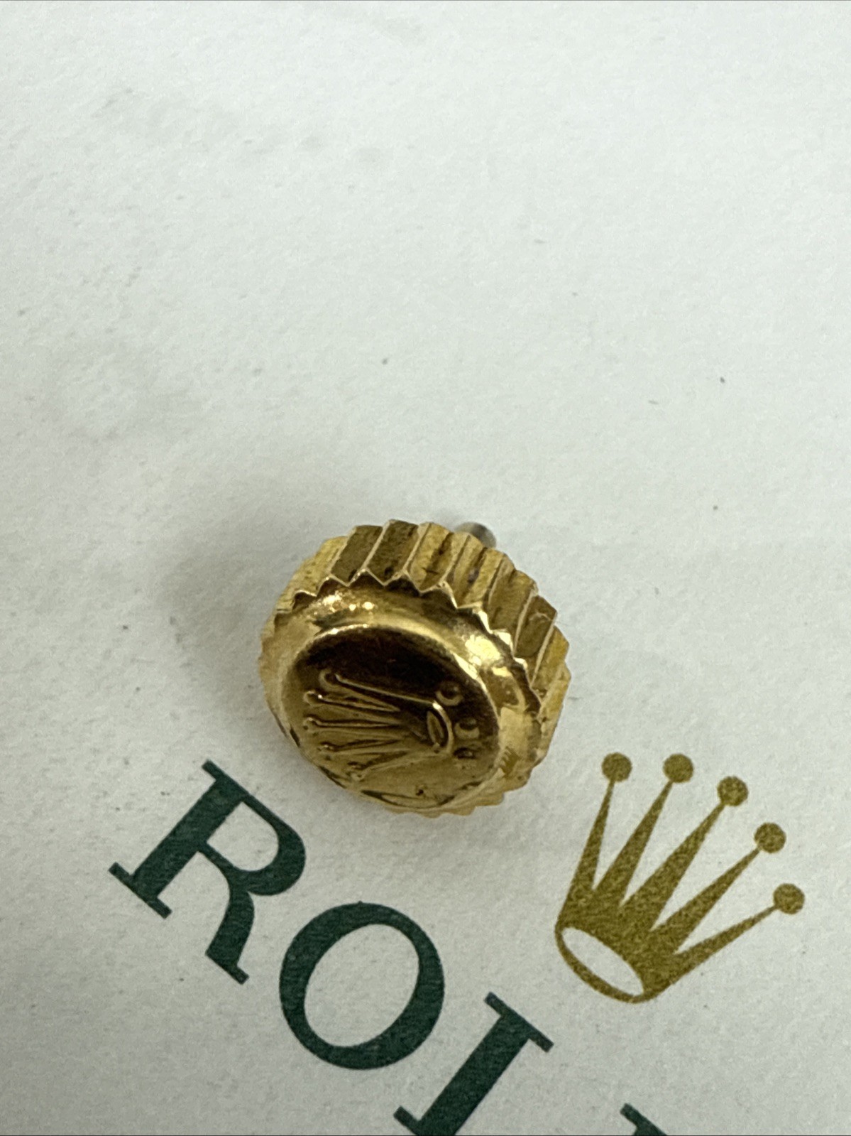 GENUINE Rolex Submariner Daytona Gold Crown 7 mm 24-704-8 Perfect Condition