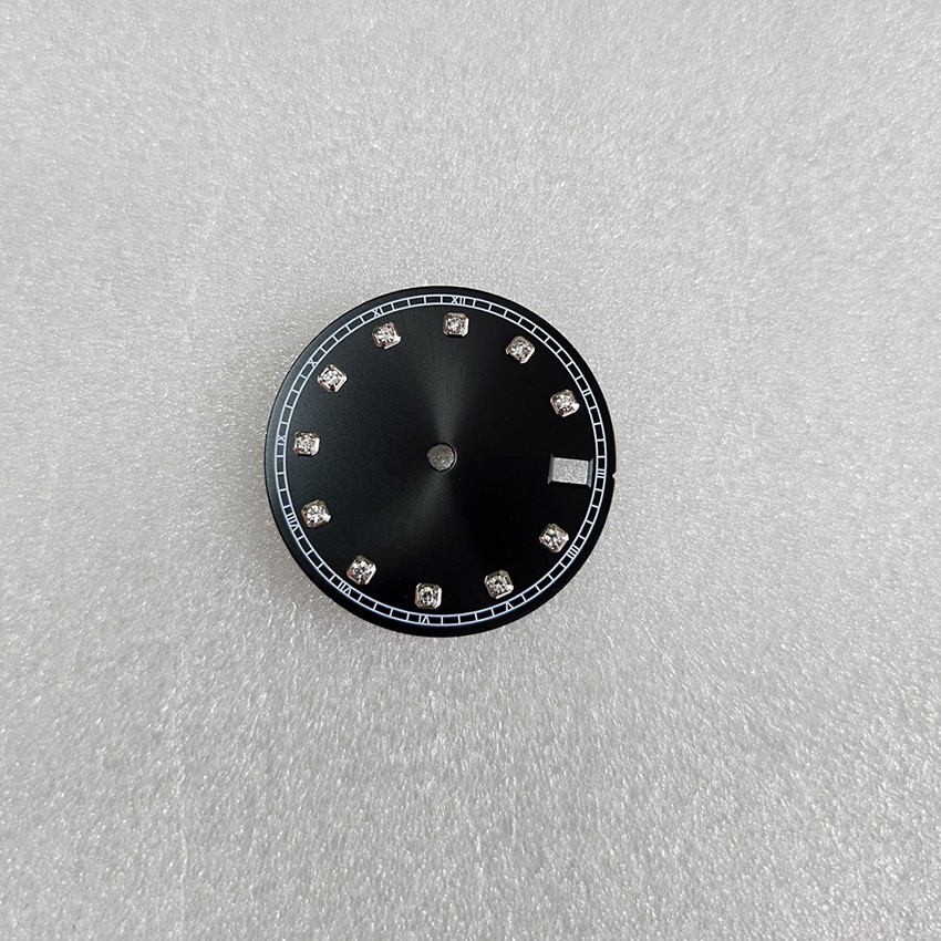 28.5MM Silver Edge Watch Dial for Japan NH35/NH36 Movement