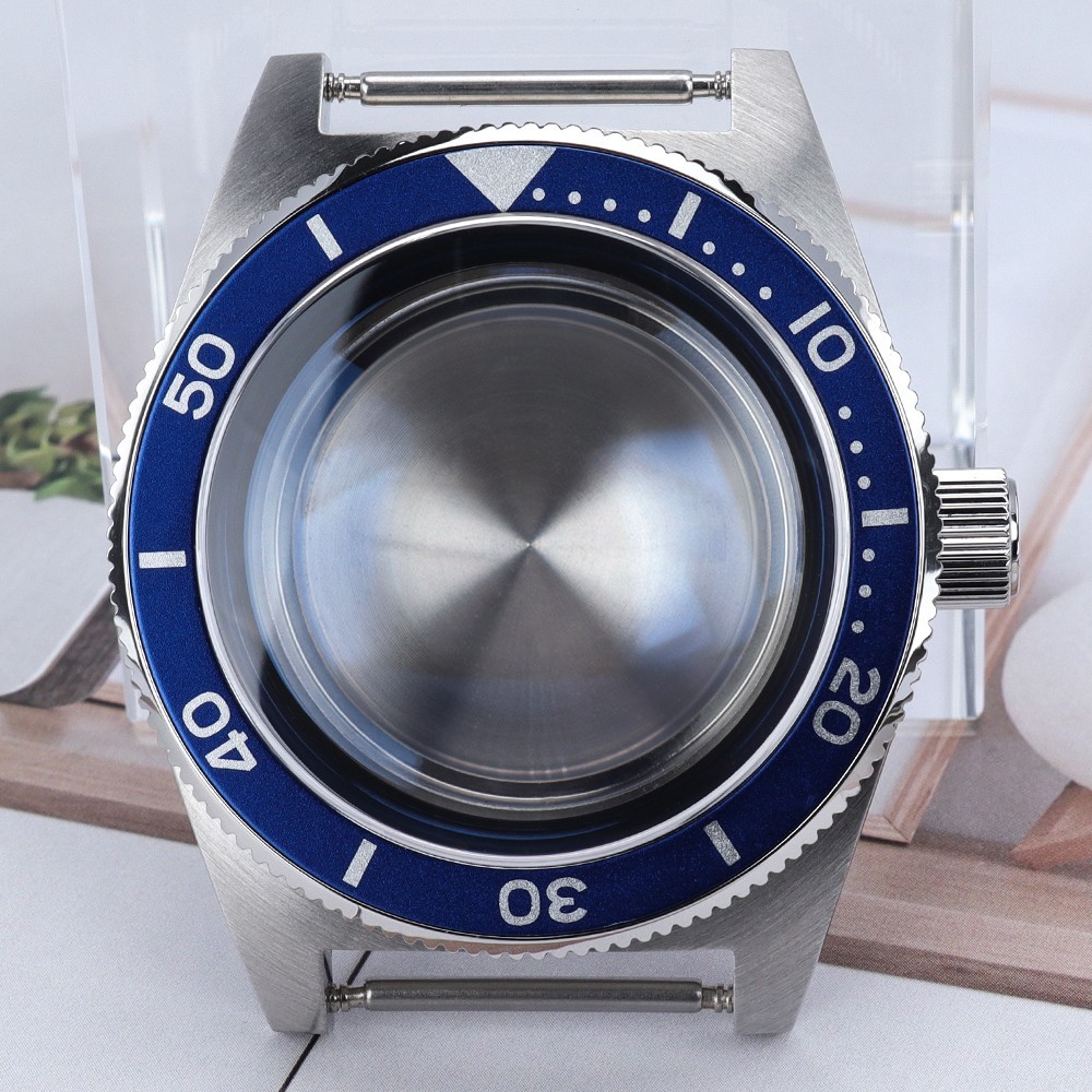 Sapphire Steel 40mm Diver Watch Case 62MAS Mod Solid Back For Seiko NH35 34 NH36
