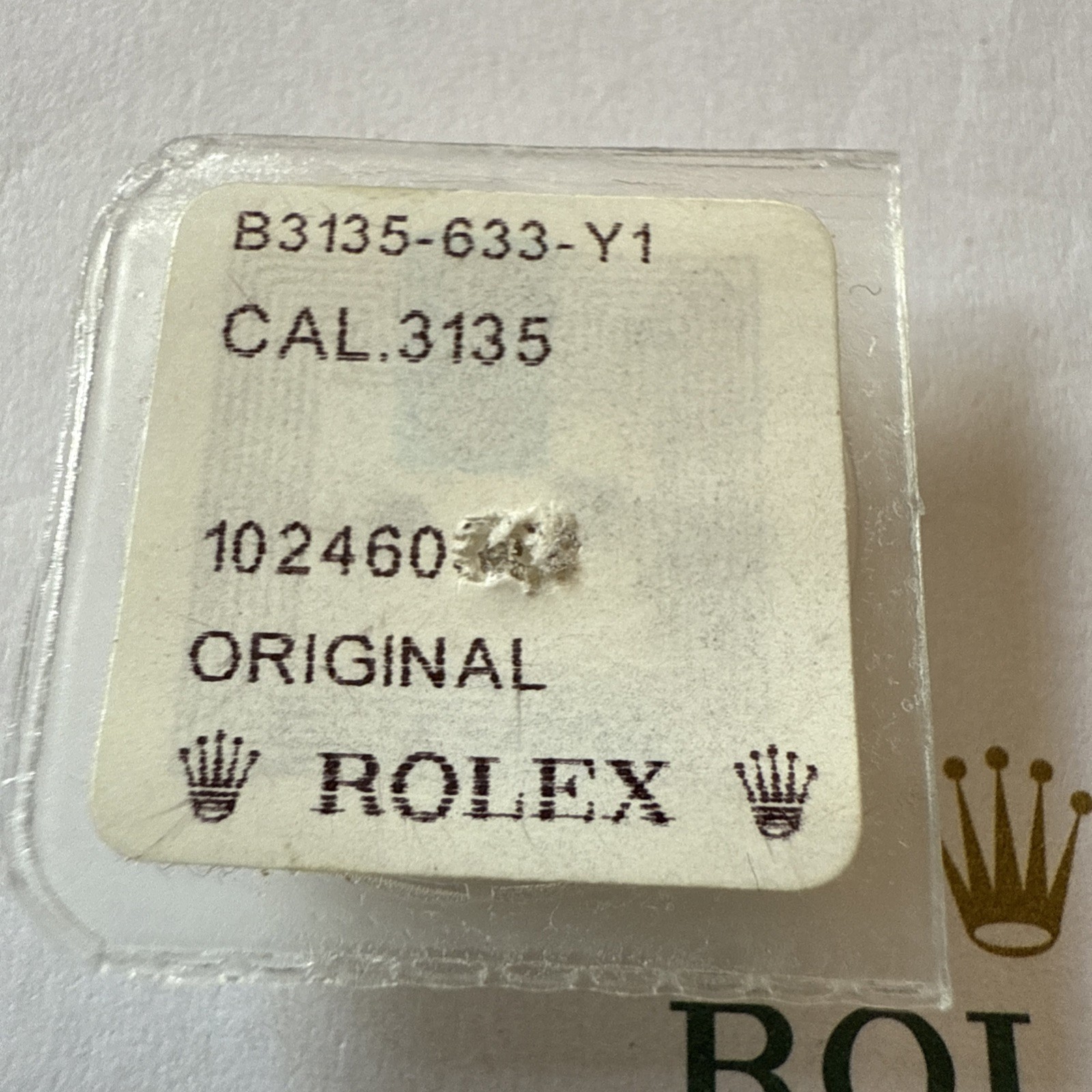 GENUINE Authentic Rolex 3135 633 Yoke For Can, New Sealed Package