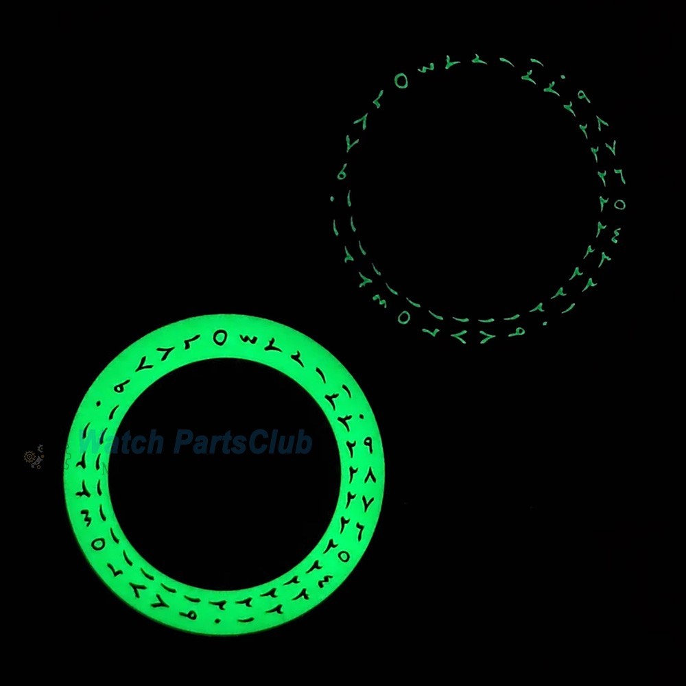 Green/Blue Luminous Arabic Datewheel for NH34 NH35 Movement 3H Date-Wheel