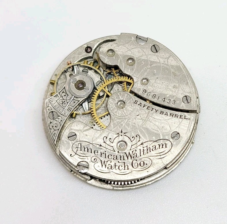 1900 Waltham Model 1891 Grade Seaside 7J 0s Pocket Watch Movement For Repair