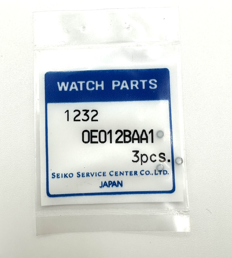 New Genuine Seiko Pack Of 3 Crown Gasket Part OE012BAA1