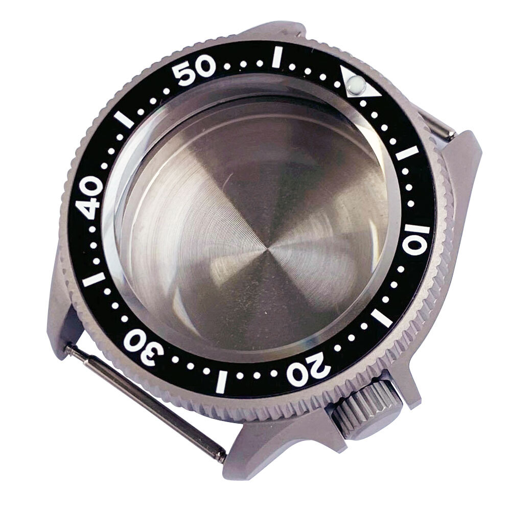 37mm Sapphire Glass Titanium Watch Case Fit NH35 NH36 ETA 2824 movement SKX 013
