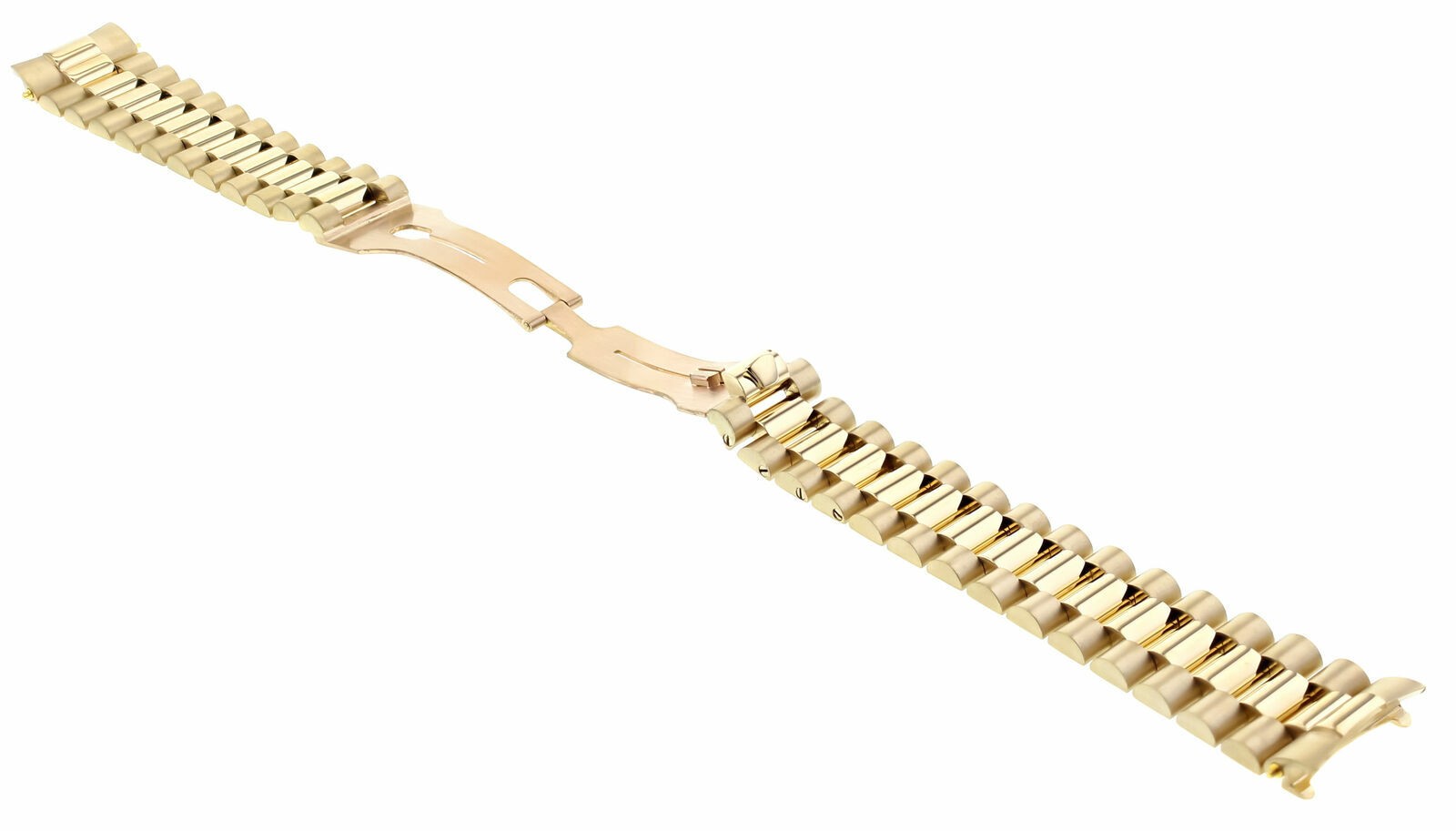 36MM MENS 14K YELLOW GOLD PRESIDENT WATCH BAND FOR ROLEX 18048, 18078, 18208