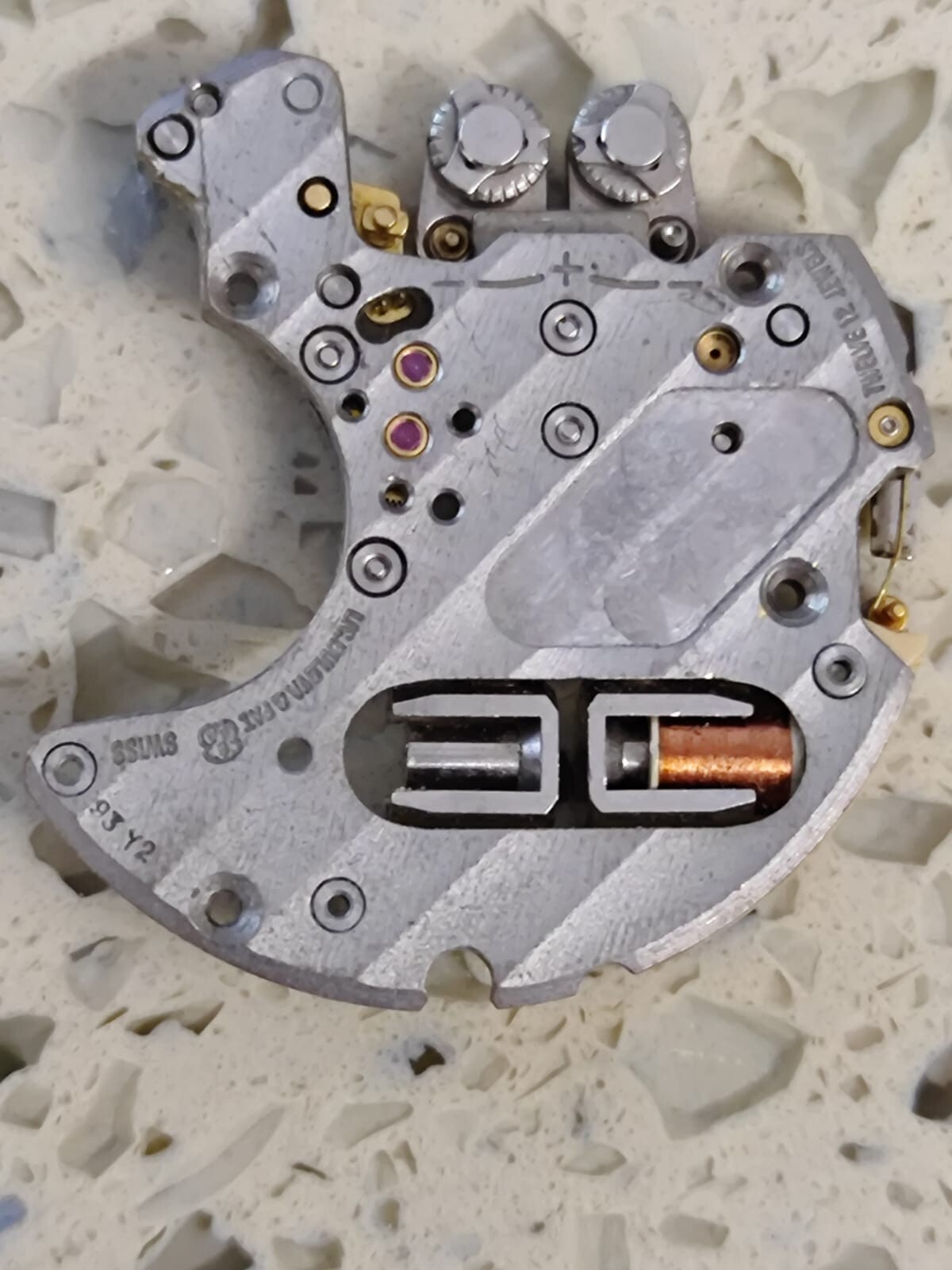ESA 9162/64 Incomple MOTOR UNIT WITH CIRUCIT for omega/Rado/ longines NOT WORK