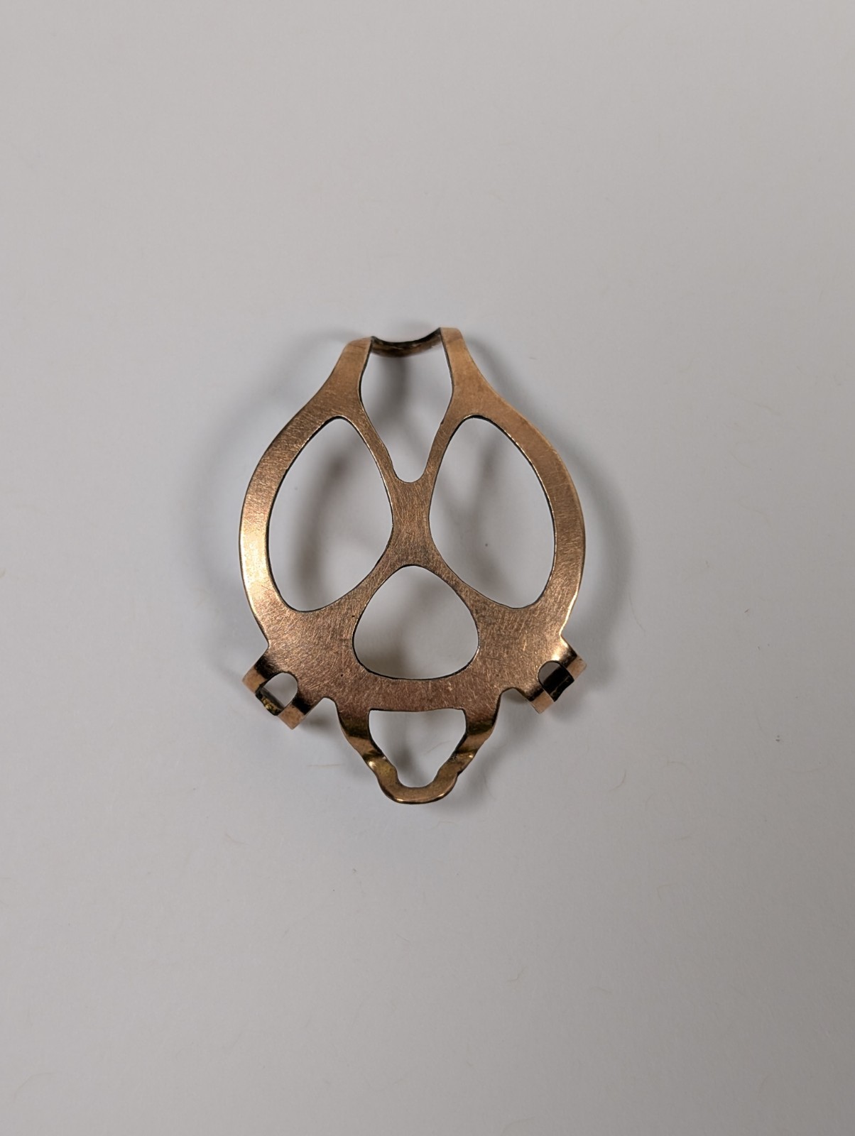Vtg DUO Trench Watch Shrapnel Guard Cover For 3/0 Size 1-10 12K Gold Filled RARE