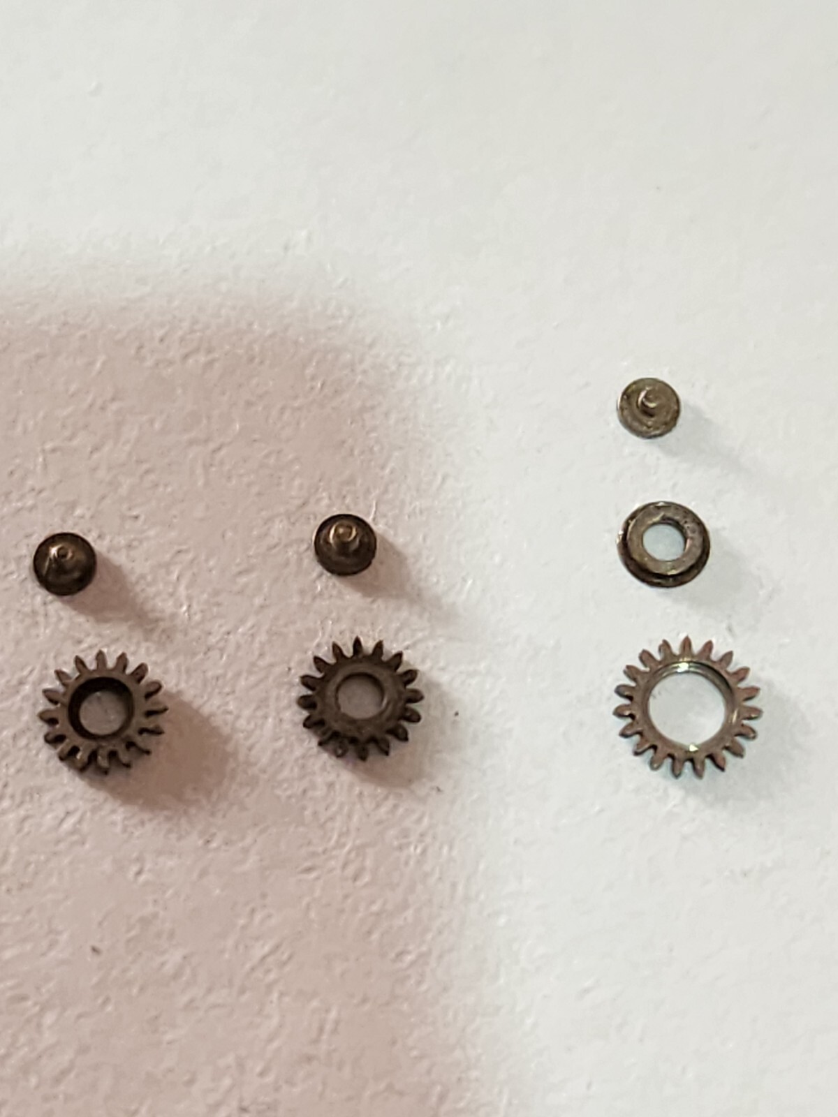 Crown Wheels set of CYMA Cal R.486. Used. Good working condition.