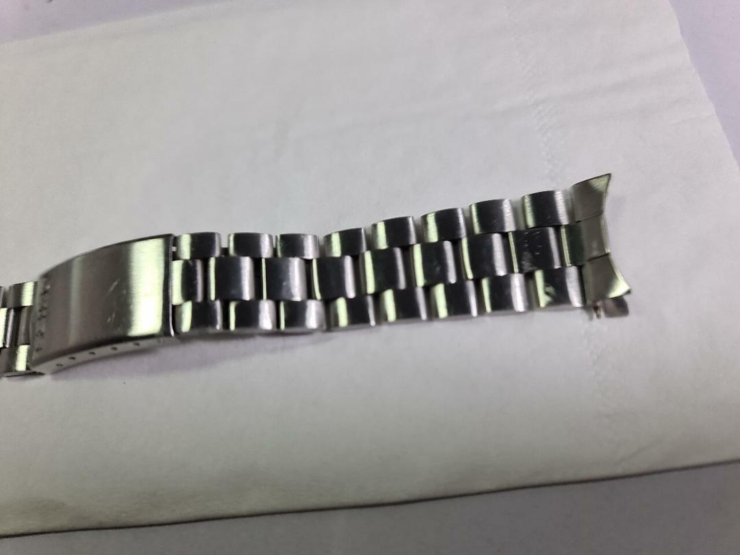 RARE GENUINE USED FISHBONE BRACELET BAND SEIKO QUARTZ SPORTS SILVER WAVE 7546