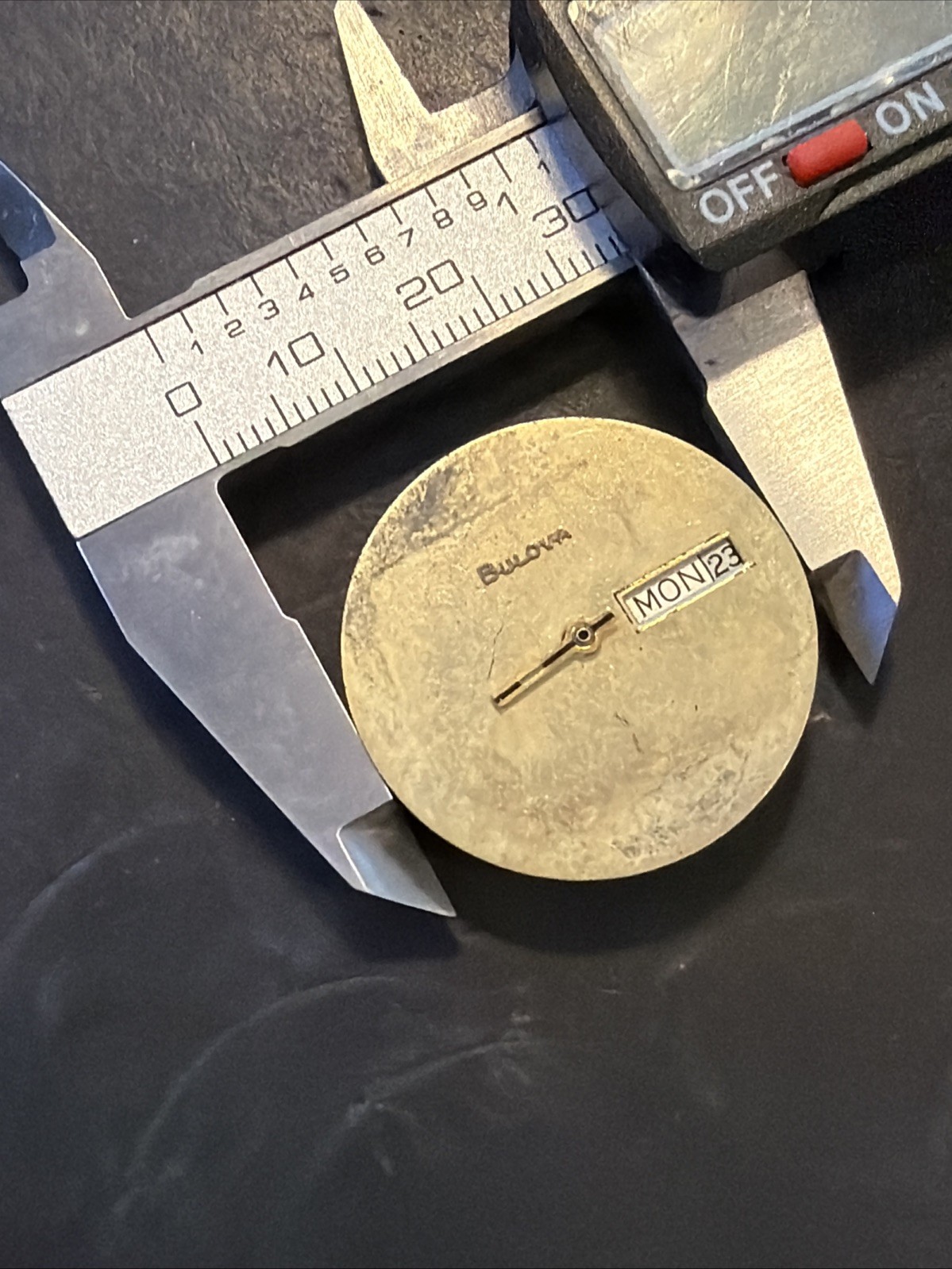 AC48 VTG Men Bulova Mechanical Watch Movement 23 Jewels Untested As Is Condition