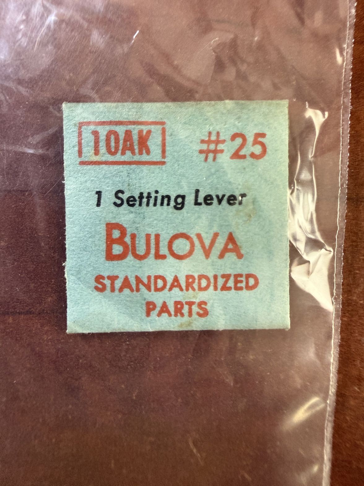 Bulova 10AK Setting Lever #25 NOS Genuine Vintage Watch Part New Old Stock