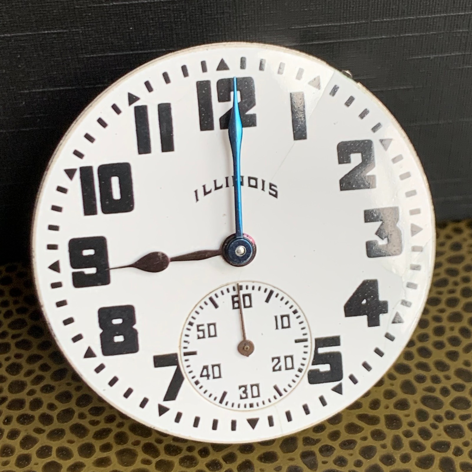 1929 Illinois Grade 706 16S 17 Jewels Open Face Pocket Watch Movement Repair