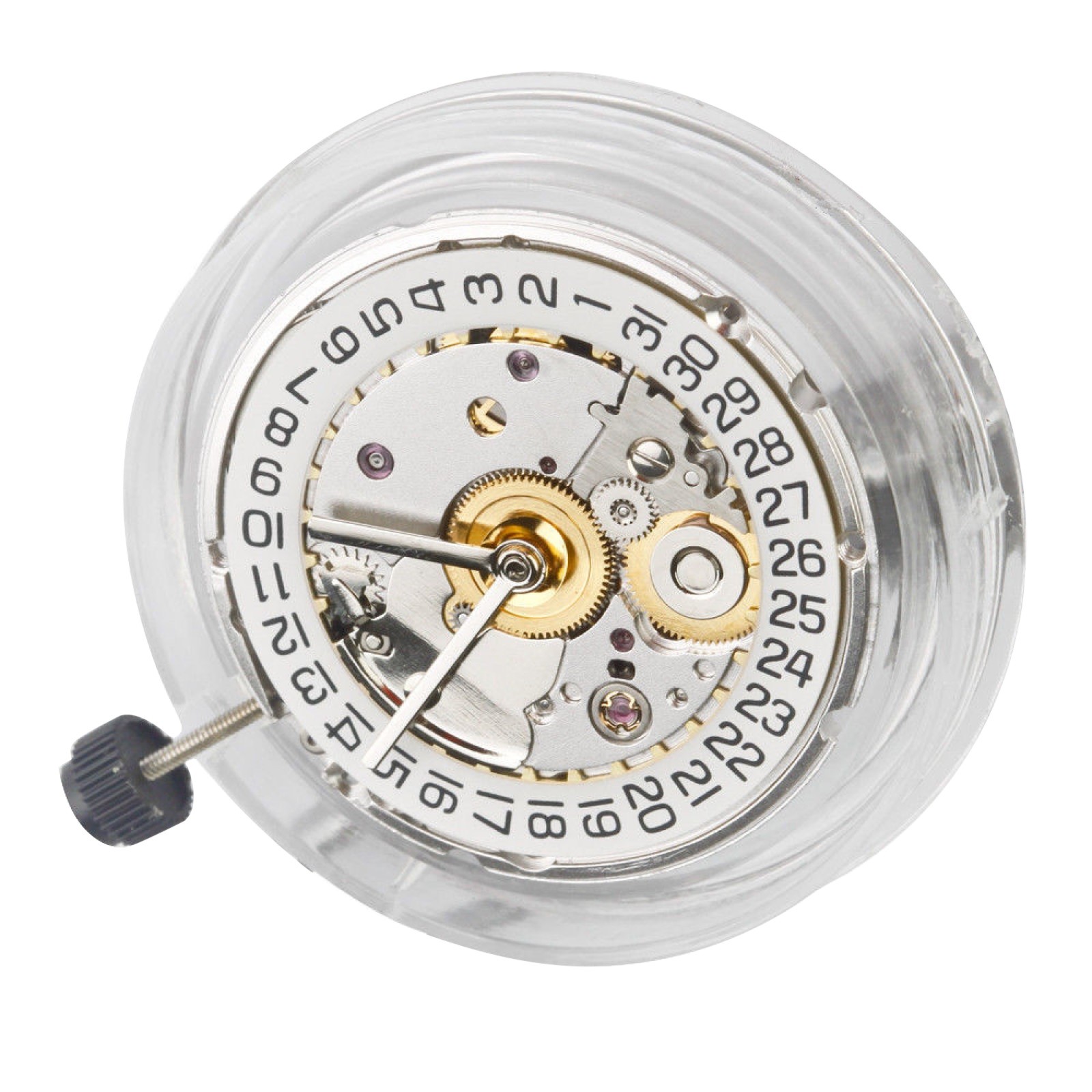 White Retro Clone 25 Jewels Automatic Watch Movement For ETA 2824 2824-2 A