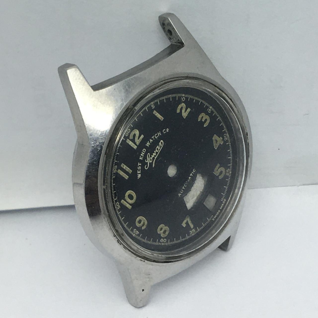 West End Watch K.4289 Vintage Men’s Watch Case And Back For Parts SBZ191AZB3(SS)