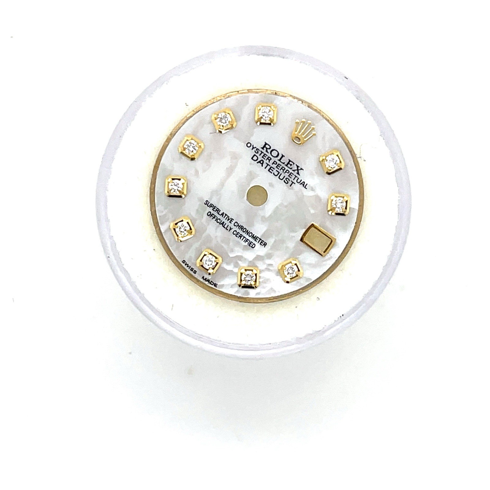 Rolex 26mm Custom mother of pearl Dial Natural Diamond for Date Just /Date MOP
