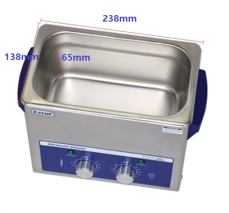 3L Timer Heated Ultrasonic Jewelry Printer Head Eyeglass Cleaner 120W DR-MH30