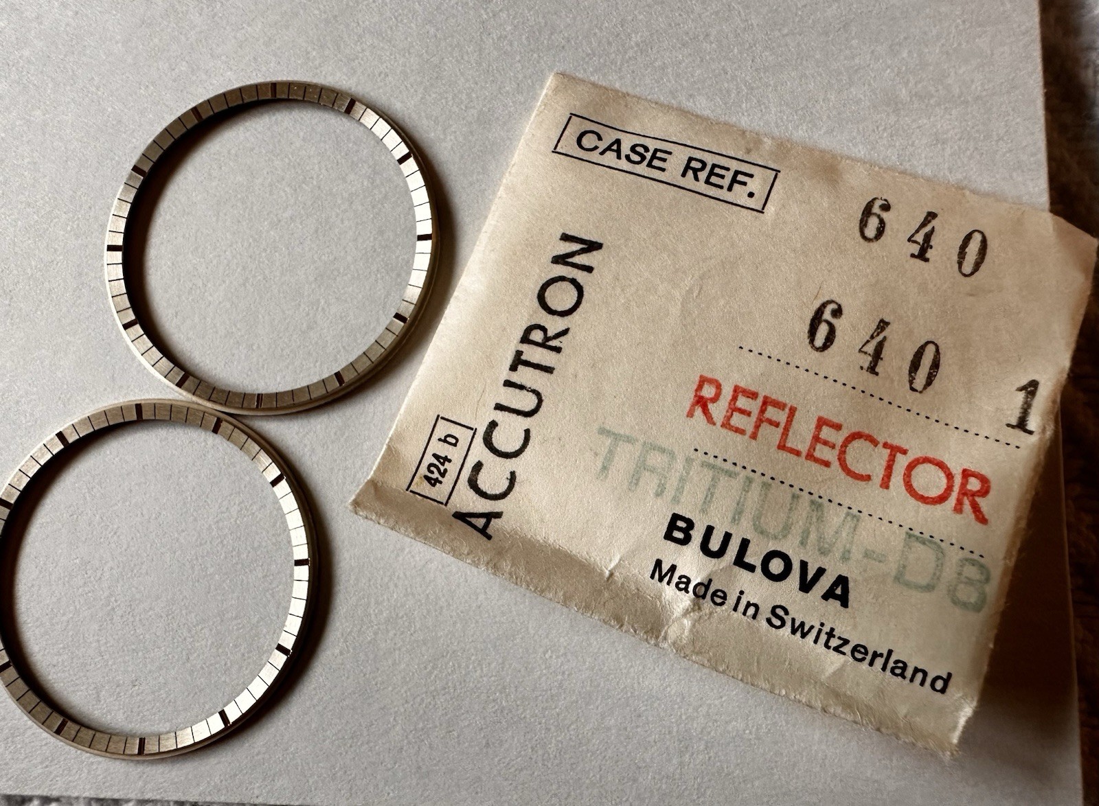 Accutron Chapter Ring Reflector NOS