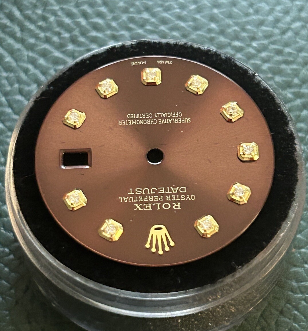 Rolex Mens 36mm Datejust Custom Chocolate Diamond Dial For 16013 16233 1 G2U