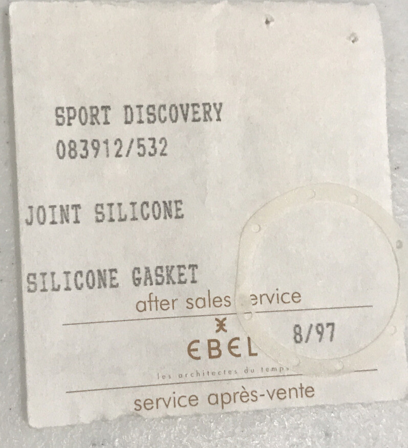 Ebel Silicone Gasket Authentic New For Discovery Ladies 083912/532