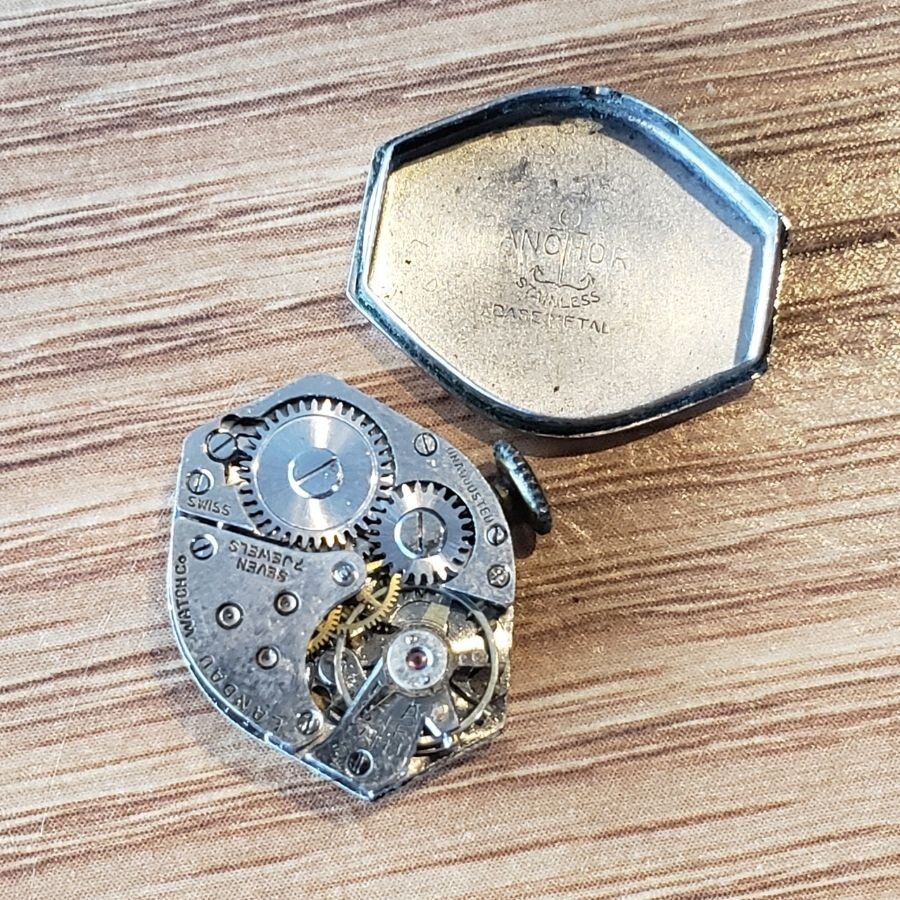 Vintage Empire Landau KOT Watch 7 Jewel Swiss Movement Anchor Case Back WP1