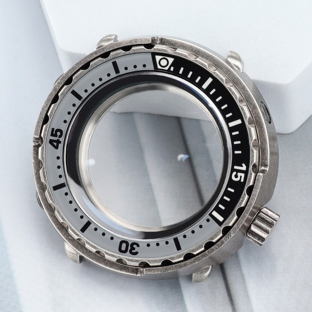 47mm STAINLESS Automatic Watch Case Tuna Sapphire 10ATM For Seiko NH35 Movement