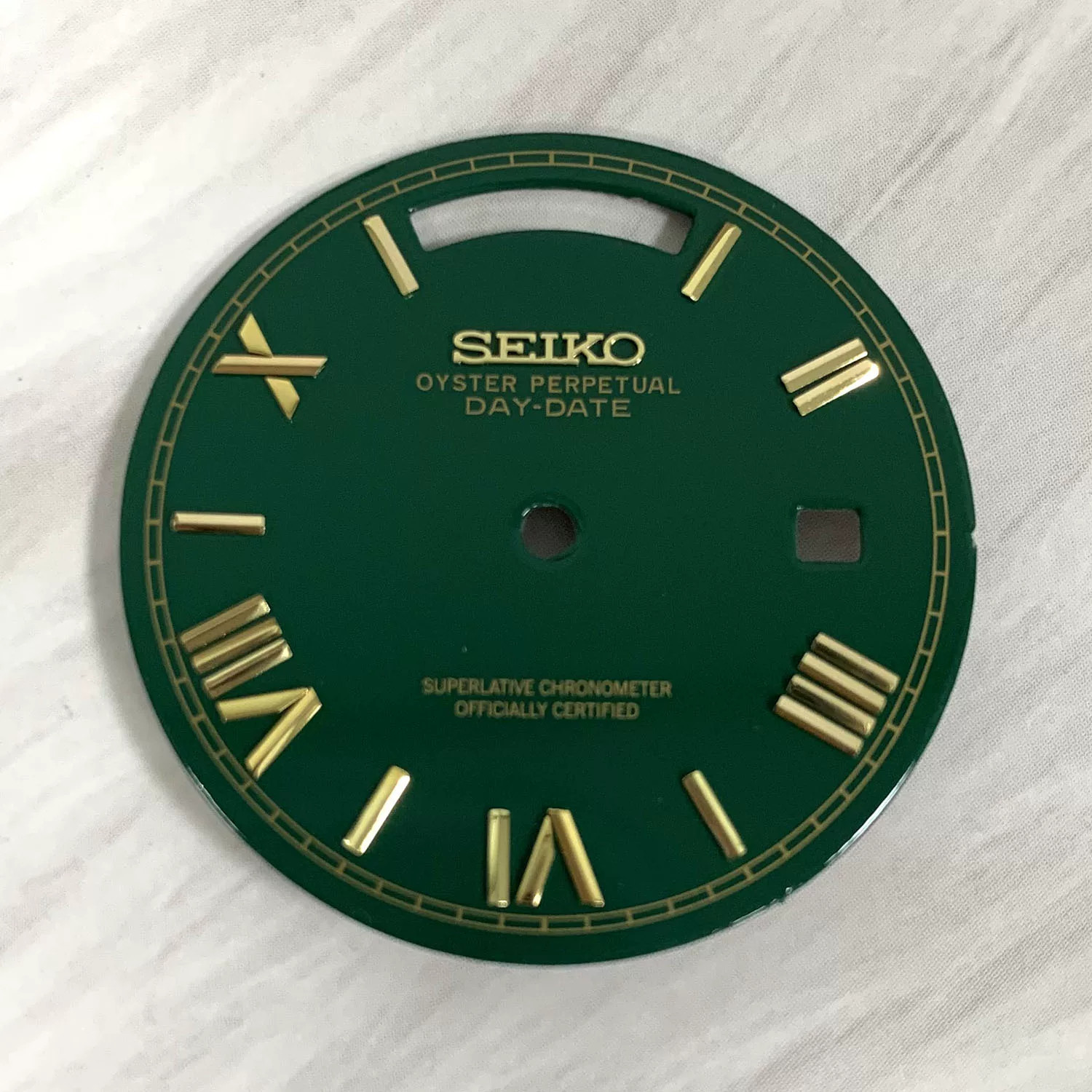 31mm No Luminous Watch Dial Double Calendar For 8285 Movement Watch Accessories