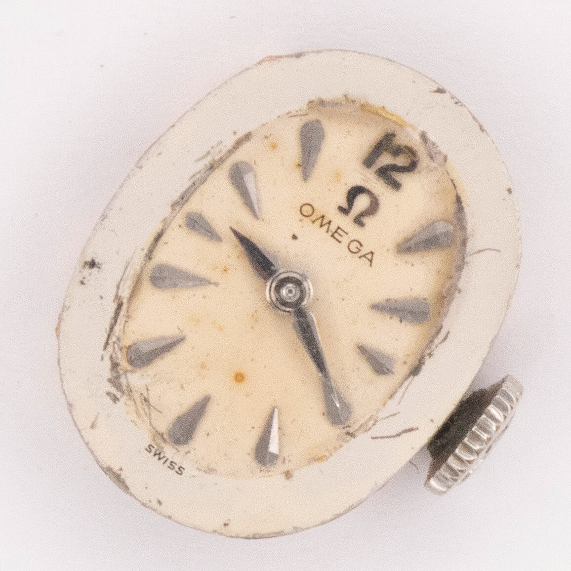 Vintage Omega Caliber 482 17-Jewel 2-Adjustment Wristwatch Movement, Keeps Time