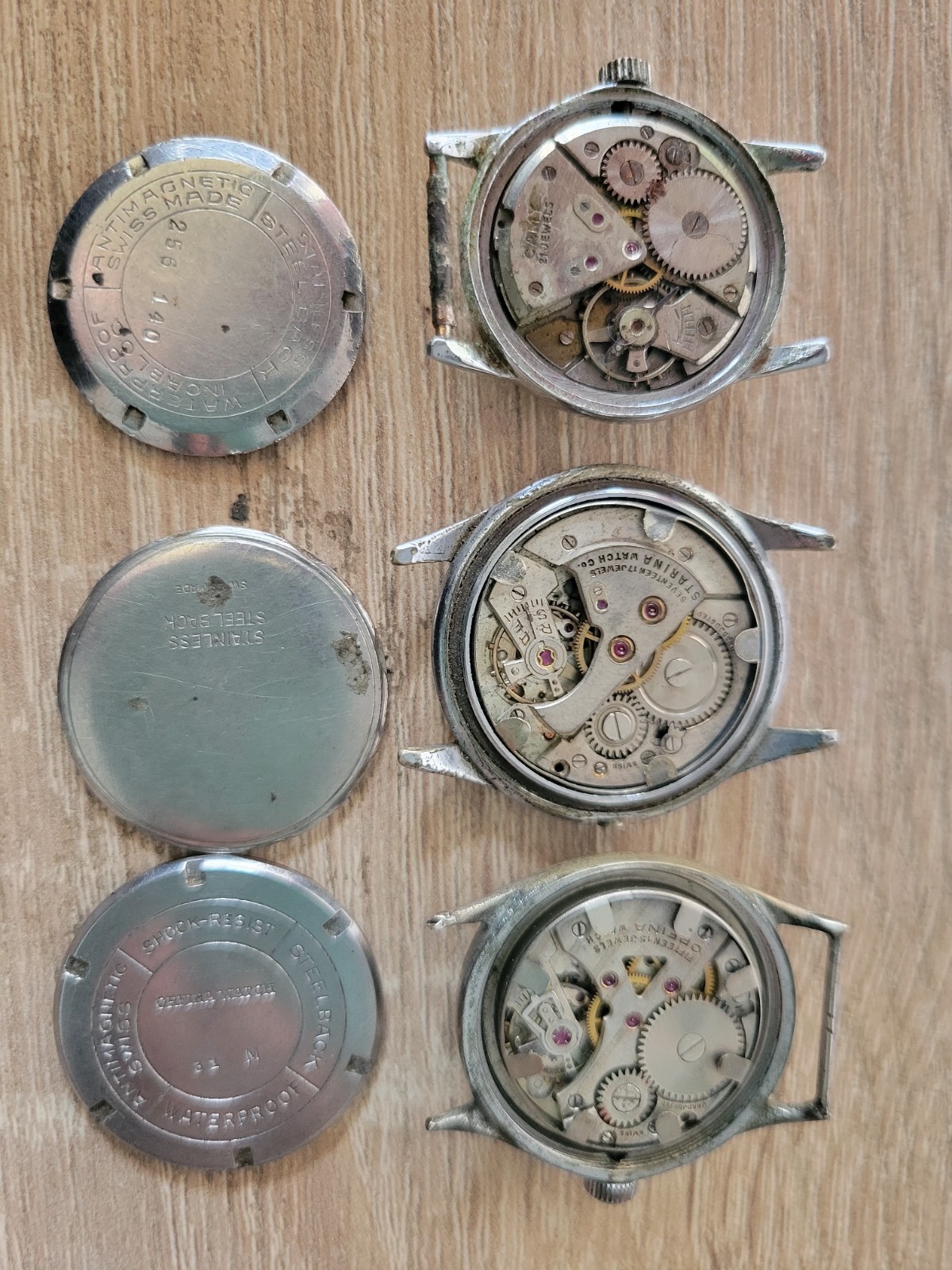 Lot Military Camy,orfina , Starina ,mechanic Movement,vintage For Parts