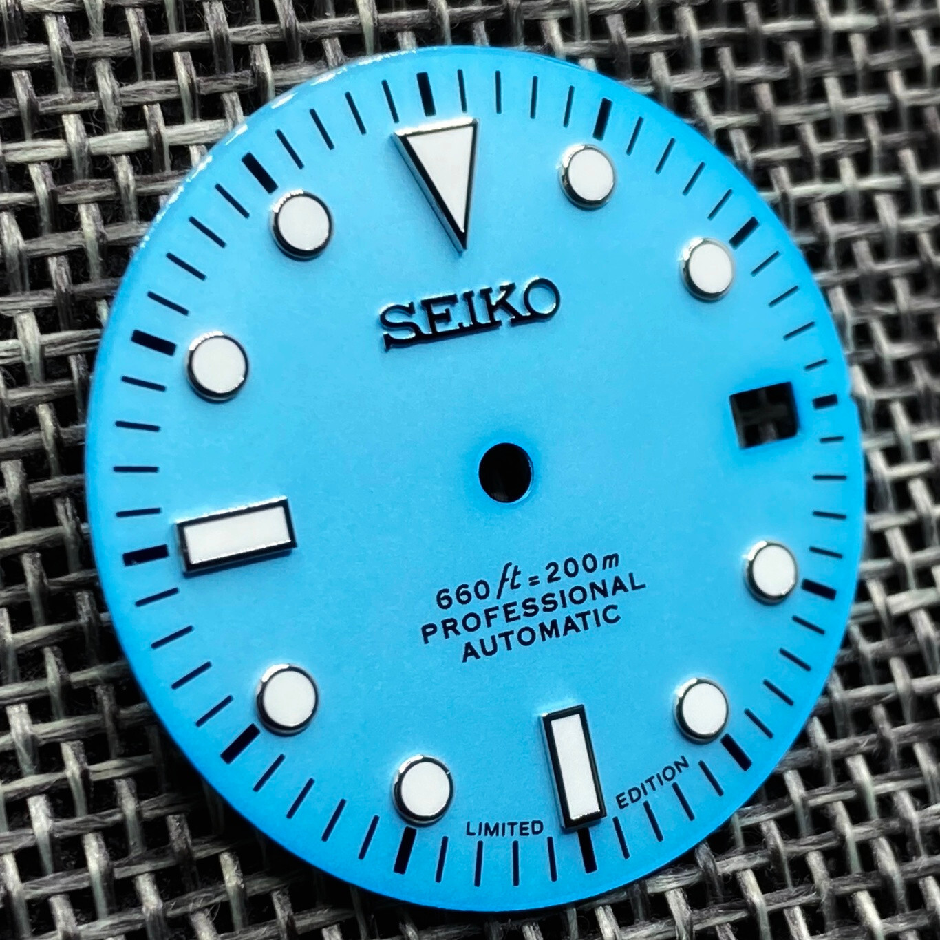 New SUB DIVERS CERAMIC LIGHT BLUE DIAL FOR SEIKO NH35 NH36 4R35 4R36 7S26 SKX007