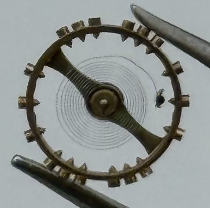 Bulova 5 AD Balance Wheel Complete And Spring Renata 624 Watch Movement Parts