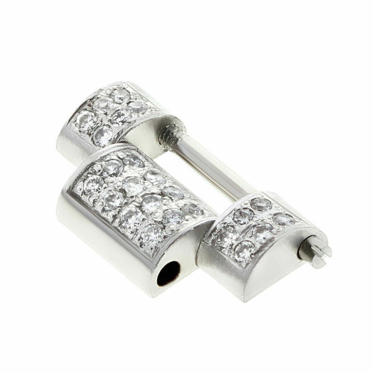 16MM 18KW DAY-DATE WATCH BAND LINK FOR ROLEX 36MM WITH ALL NATURAL DIAMONDS