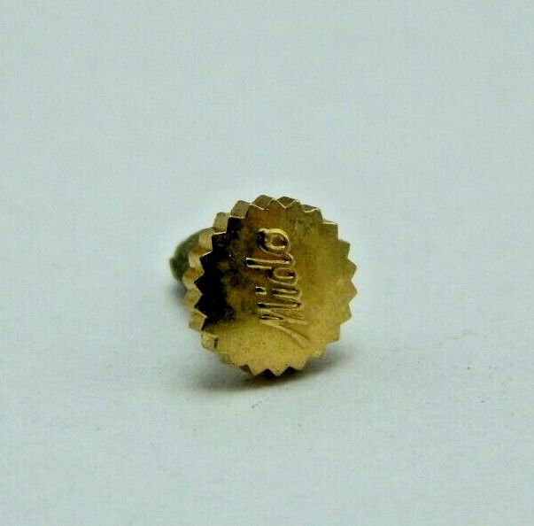 Vintage NEW OLD STOCK original Mido Crown Gold Jaune F 4041 4.1mm two piece stem