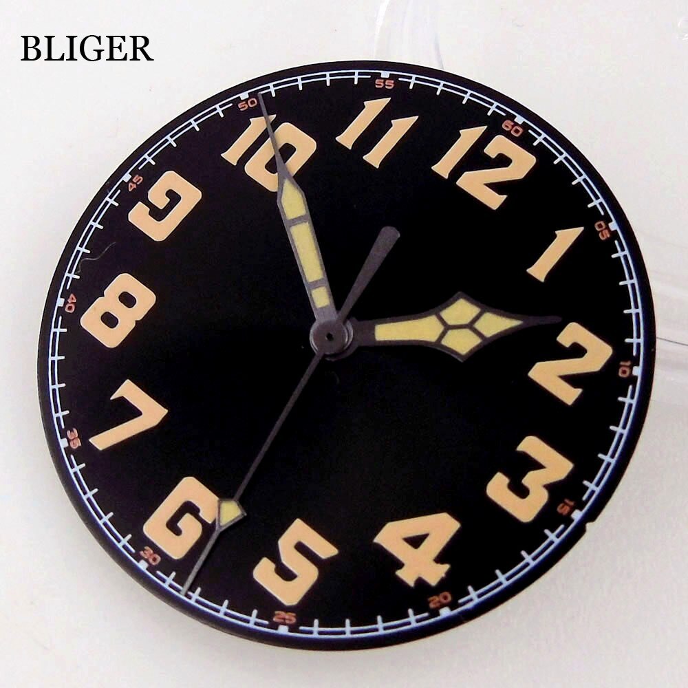 200M Waterproof Brushed Watch Case fit NH35A NH36A PT5000 ETA2824 Luminous hand