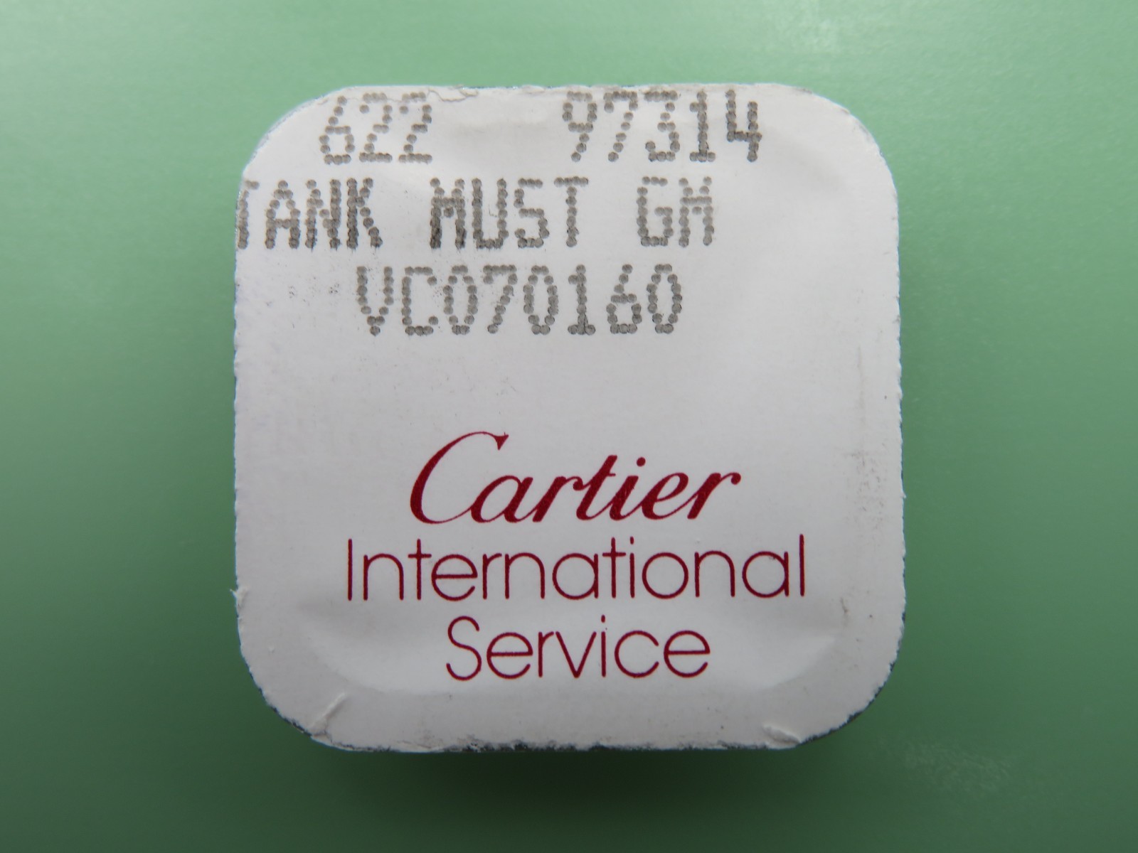 Cartier Tank Must GM 18k Cabochon Crown 622 97314 VC070160 NOS Genuine Part