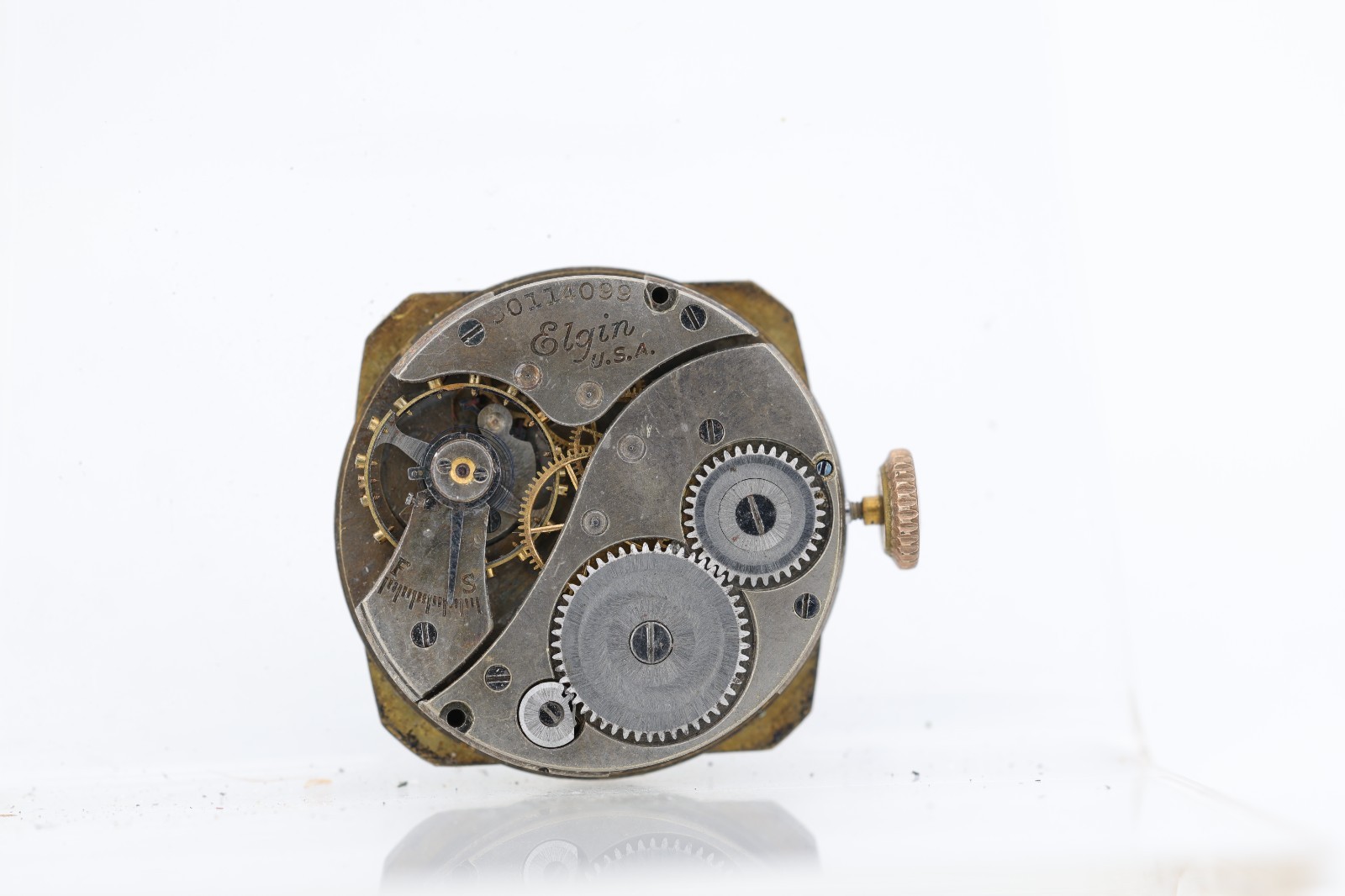 ELGIN Gr. 430, 6/0s 7j, 30114099 WRIST WATCH MOVEMENT, FOR REPAIR (OO)