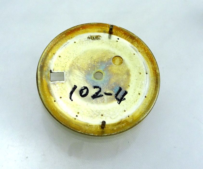 18k Engine turned Rolex Datejust Non Quick Champagne Watch Dial Part 1601
