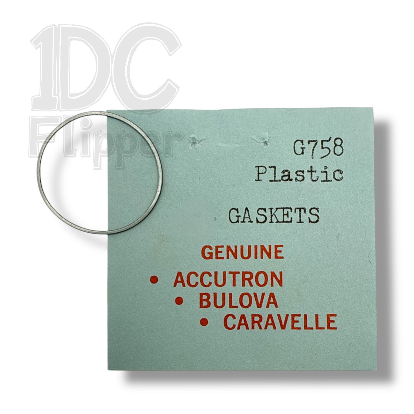 Caravelle G758 Watch Gasket x 1 NOS Fits Caravelle 80RC Case 375 See List!