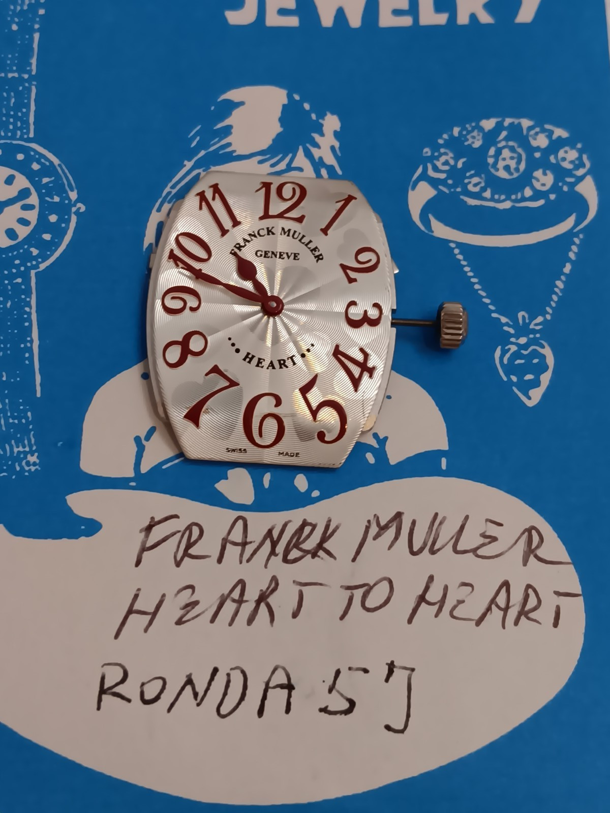Franck Muller Heart To Heart Quartz Movement w/ Dial &Hands.