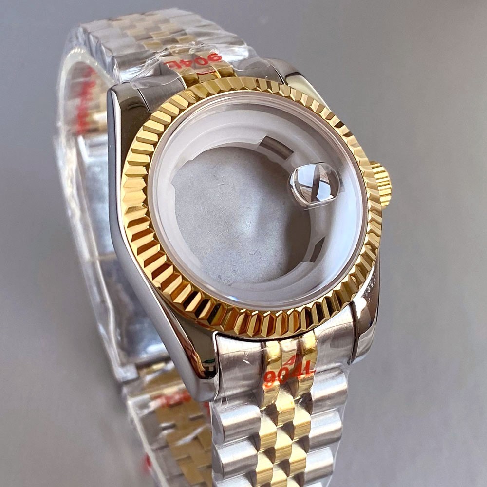 31MM Case Sapphire Jubilee Strap Fit NH05 NH06 Automatic Lady Watch Fluted Bezel