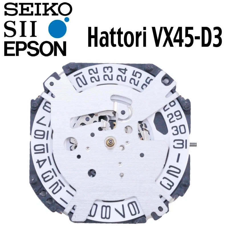 Original Hattori/Seiko/Epson VX45, 3 Handed Japan Quartz Movement (Date @3/6/12)