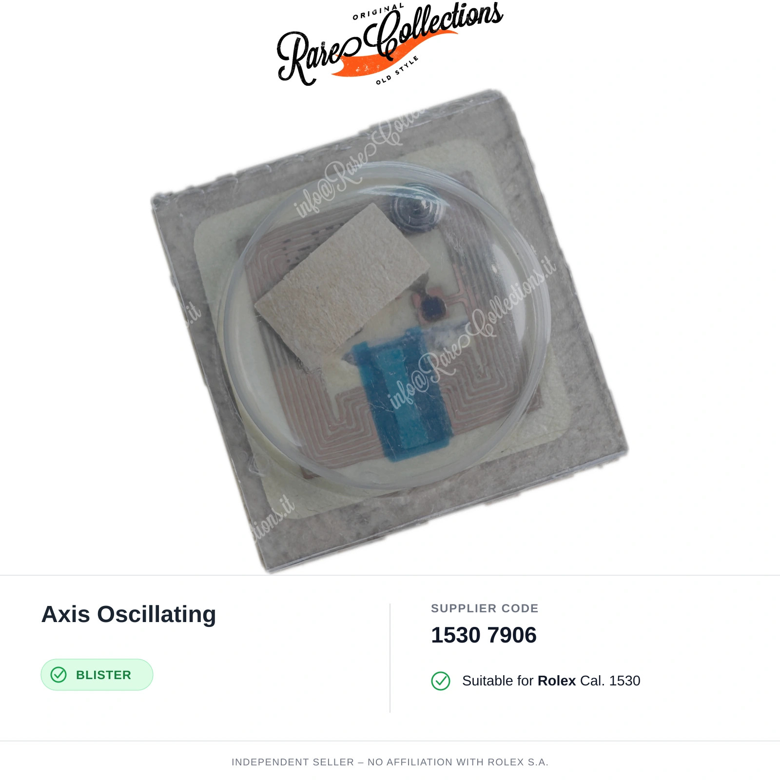 Axis Oscillating for Rolex (cod. 1530 7906) — New Blister NOS NOS X1