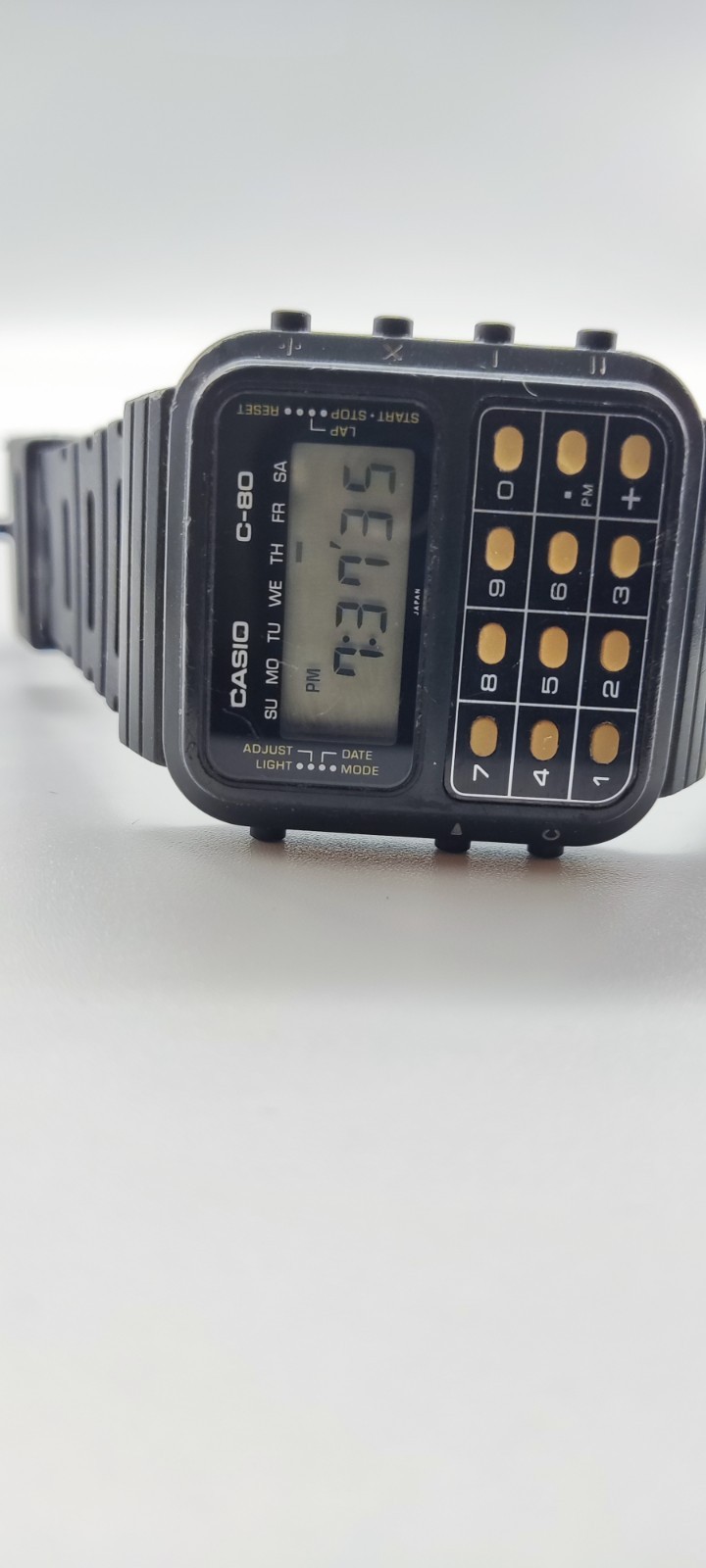 Casio C-80 Vintage Calculator Watch made in Japan – New Battery & Strap