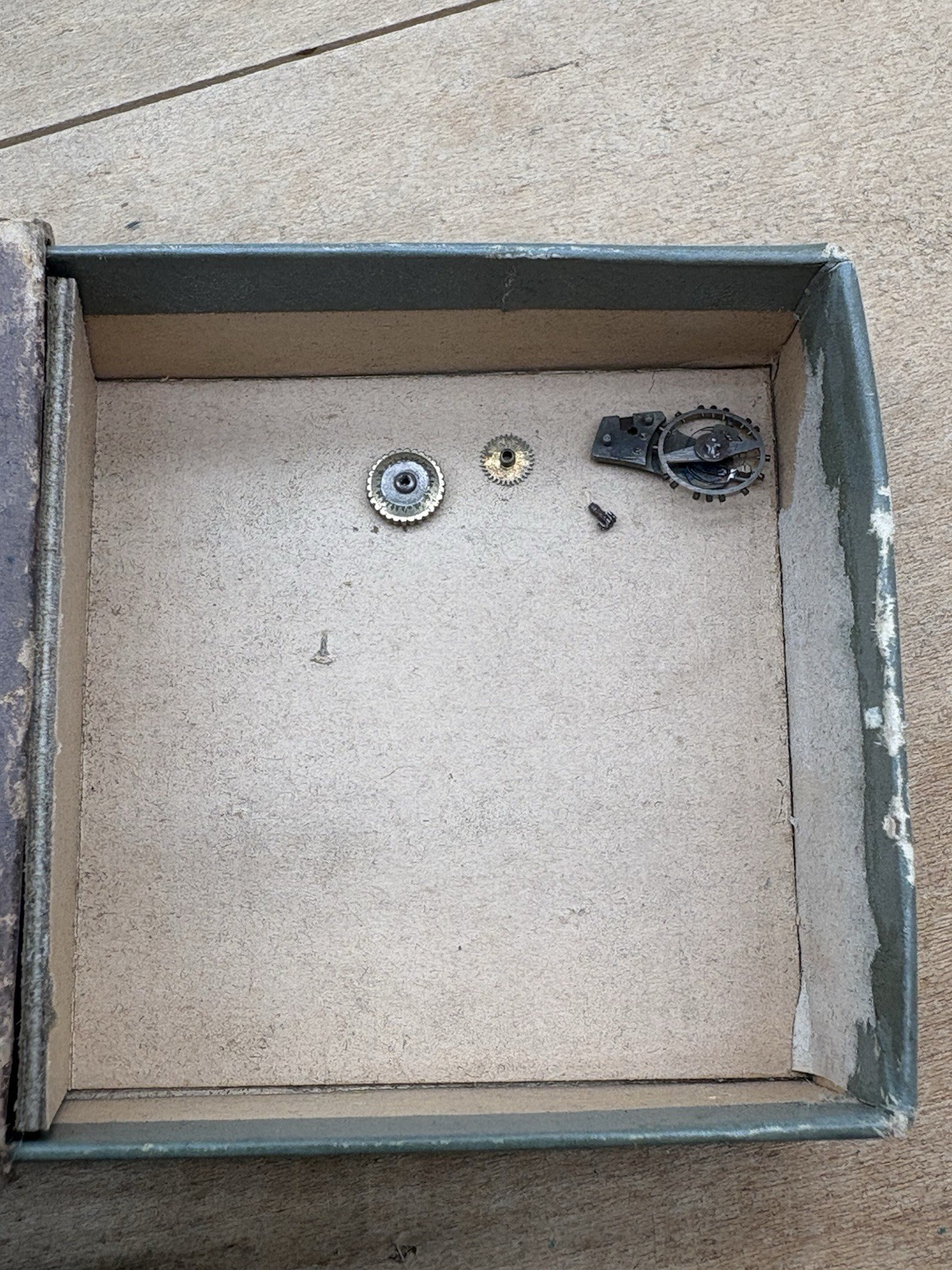 1940s ELGIN Watch Boxes & Buren Pierce Faces/Parts Restoration Jeweler’s Estate