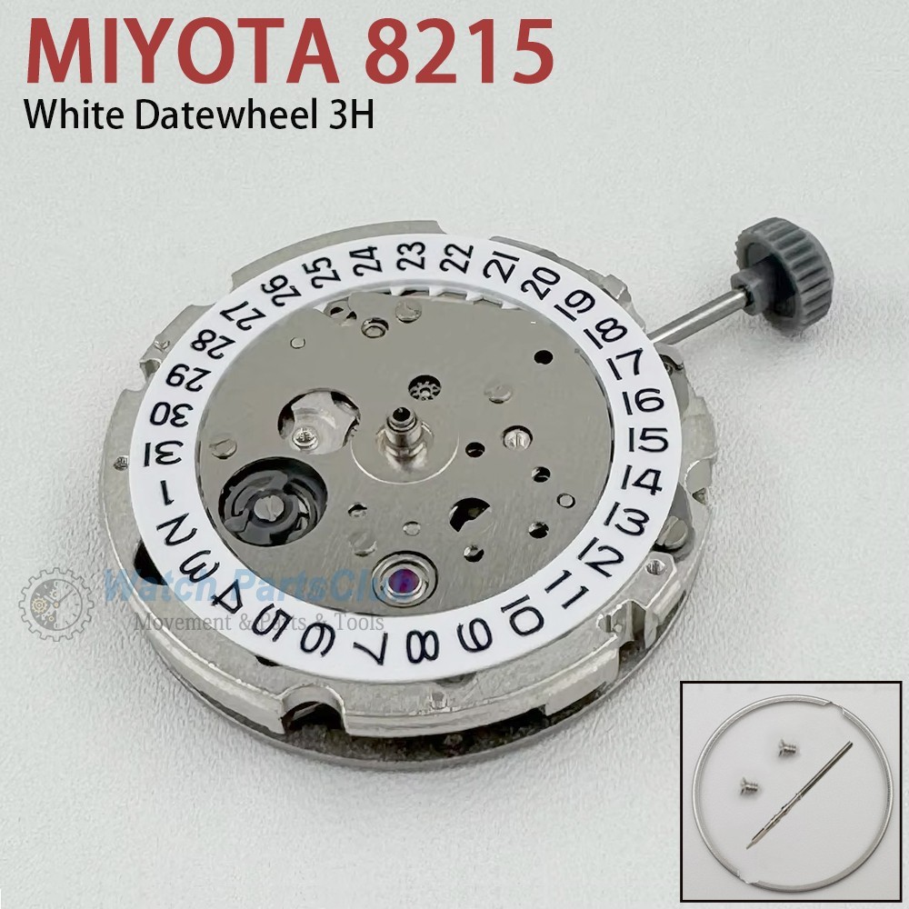 NEW Miyota 8215 Automatic Mechanical Movement With Stop-Second 21 Jewels 3H Date